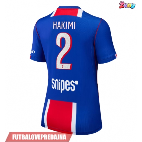 Lacne Ženy Futbalové dres Paris Saint-Germain Achraf Hakimi #2 2026-27 Krátky Rukáv - Domáci